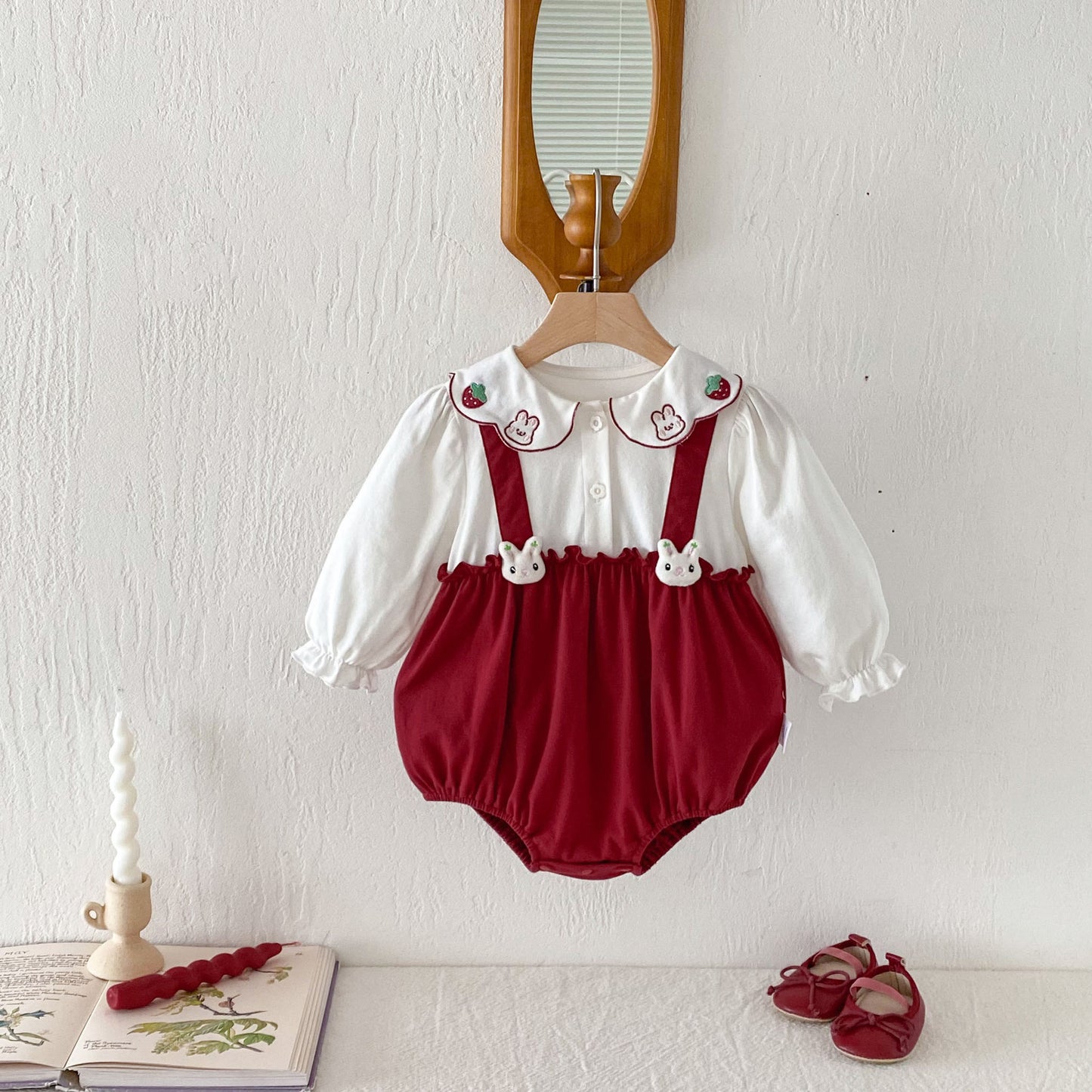Scarlet Bunny Baby Girls Romper