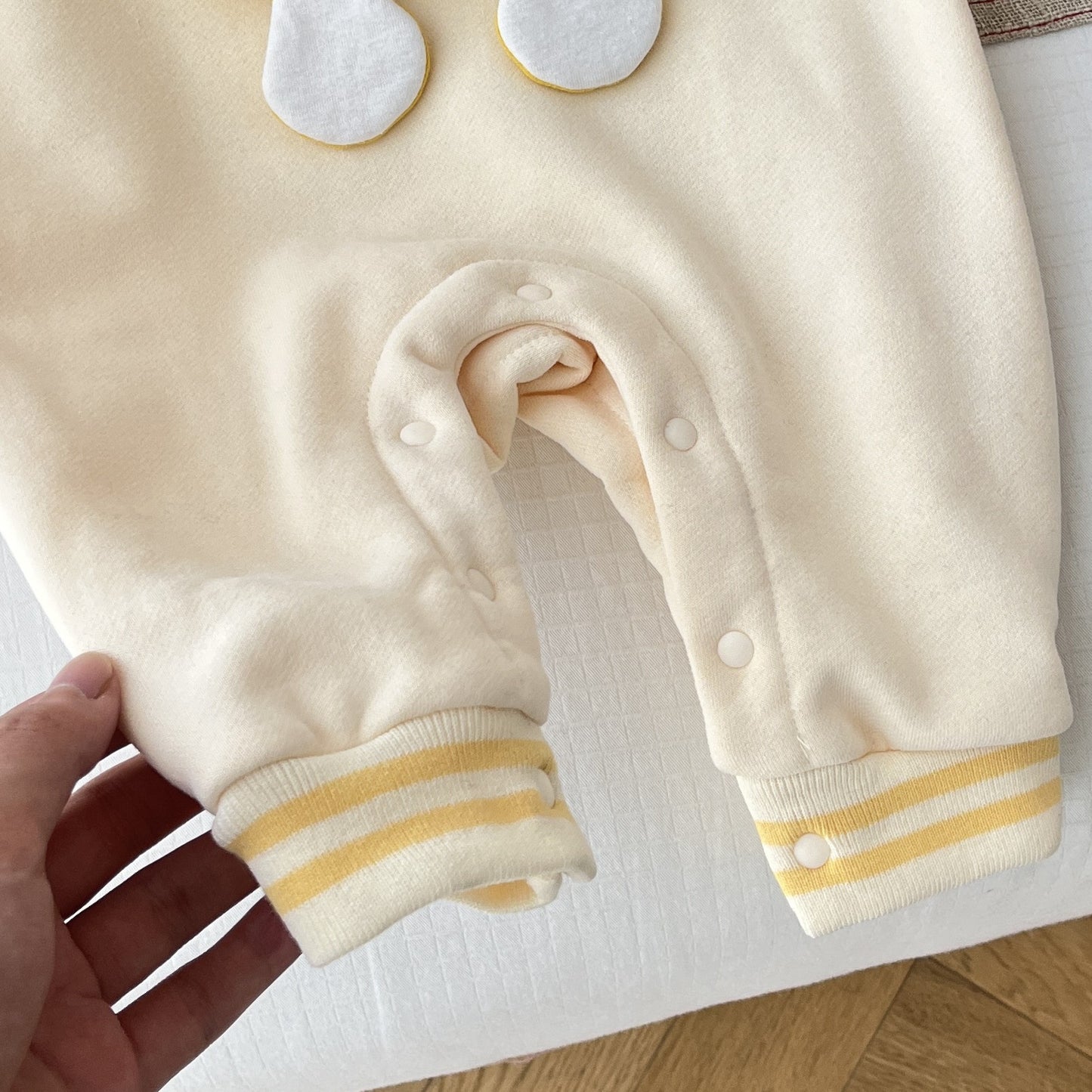 Cute Yellow Cartoon Cozy Romper for Kids - Ju Ju Jam