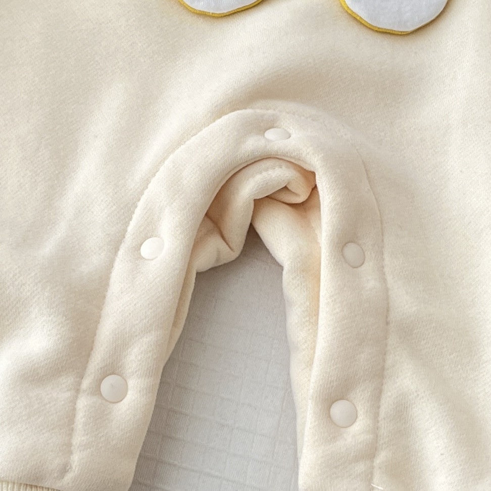 Fun Yellow Cartoon Cozy Romper - Ju Ju Jam Brand