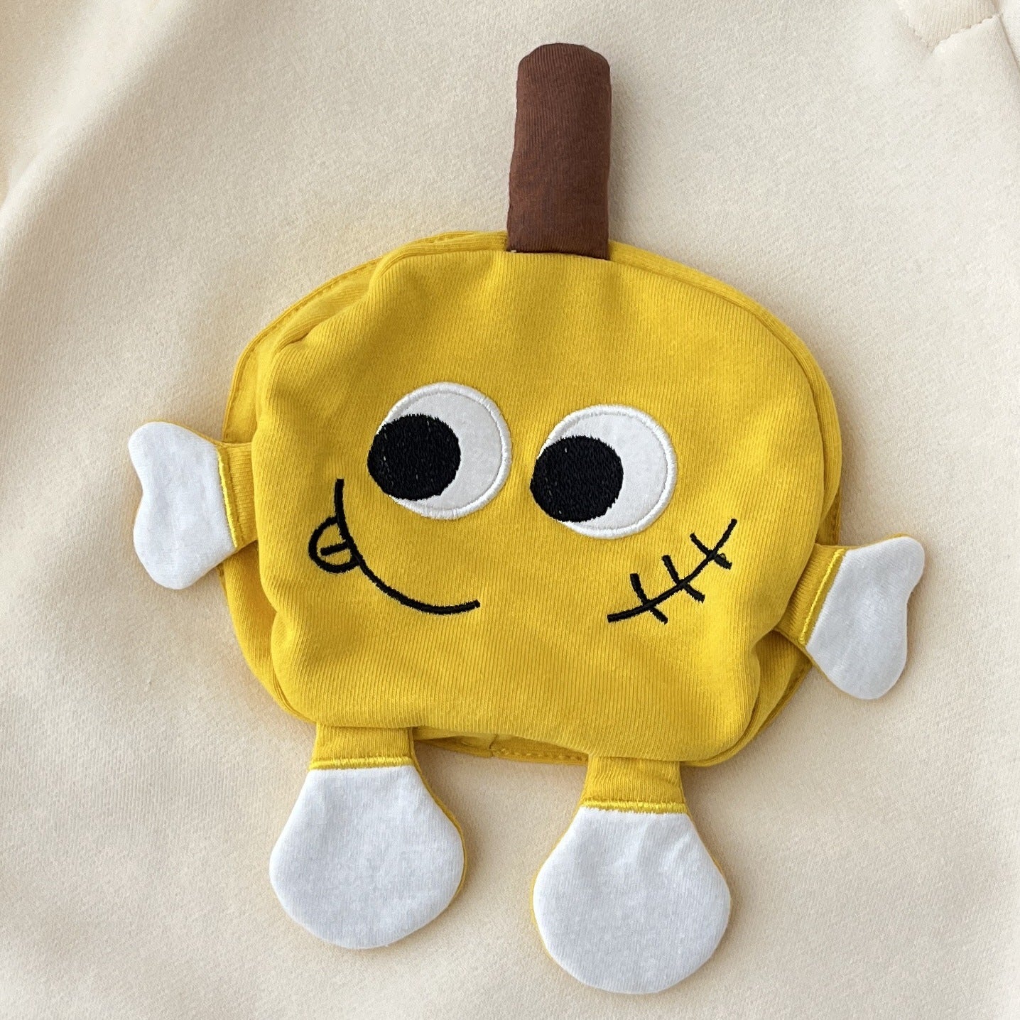 Adorable Yellow Cartoon Cozy Romper by Ju Ju Jam