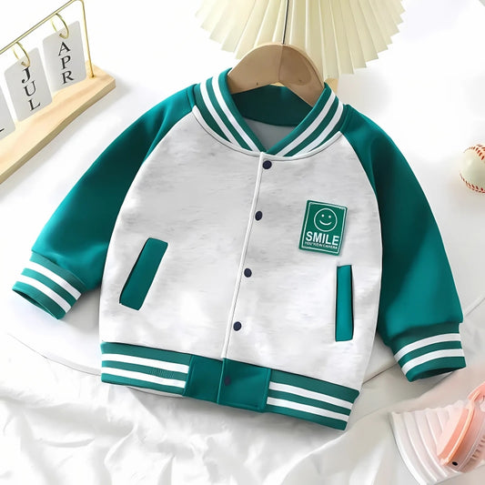 Tiny Trendsetter Boys and Girls Bomber Jacket by Ju Ju Jam β a chic and cozy jacket for kids, blending style and comfort effortlessly.