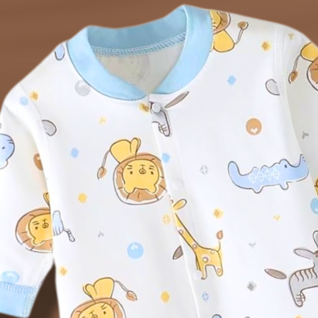 Ju Ju Jam Animal Love romper – soft cotton baby outfit with playful animal designs for boys and girls.