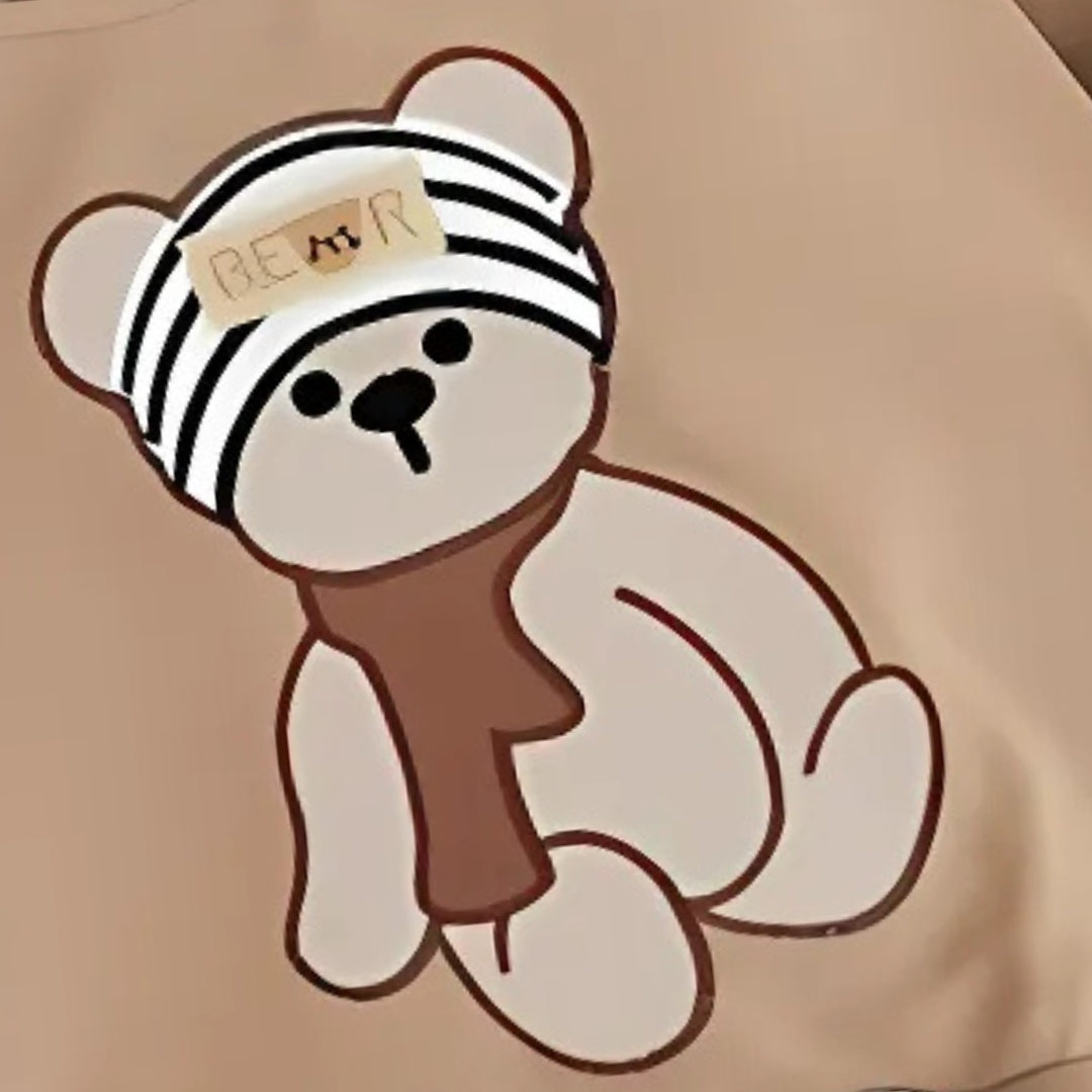 Cute bear-themed boys fall set – soft and stylish Ju Ju Jam 3D bear outfit