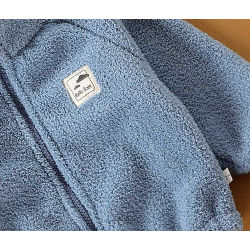 Ju Ju Jamβs Blue Champ Fleece Jacket for boys and girls β warm, soft, and ideal for everyday wear.