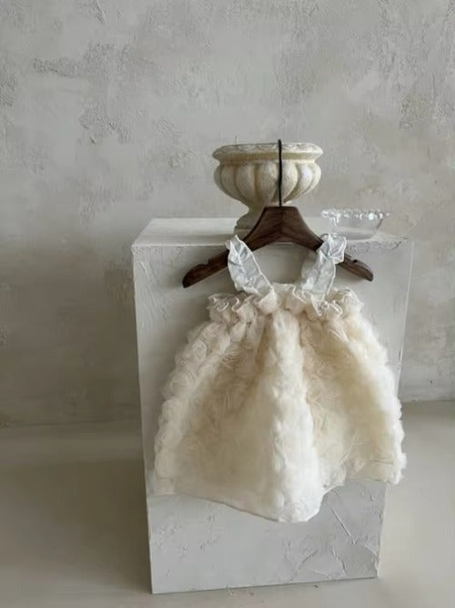 Rosy Bloom Girls Princess Dress – Soft and comfortable floral princess dress for baby girls by Ju Ju Jam. Lightweight fabric perfect for toddlers’ parties, photoshoots, and festive celebrations.