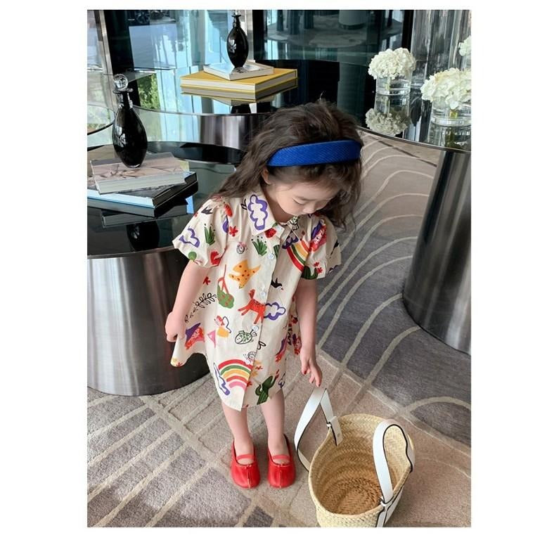 Ju Ju Jam colourful art baby girls dress – bright and creative fashion for little girls.