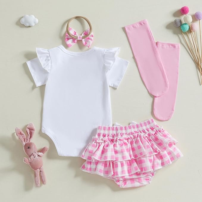 Zoey Baby Girls Love Skirt Set with Socks & Hairband