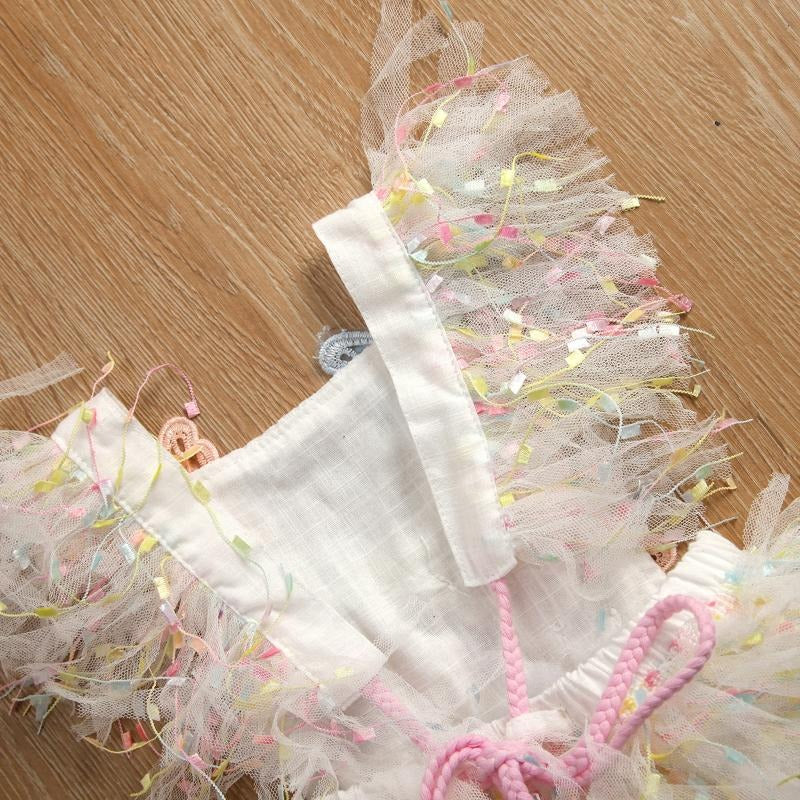 Stylish romper dress with tassel butterfly design for baby girls – Ju Ju Jam
