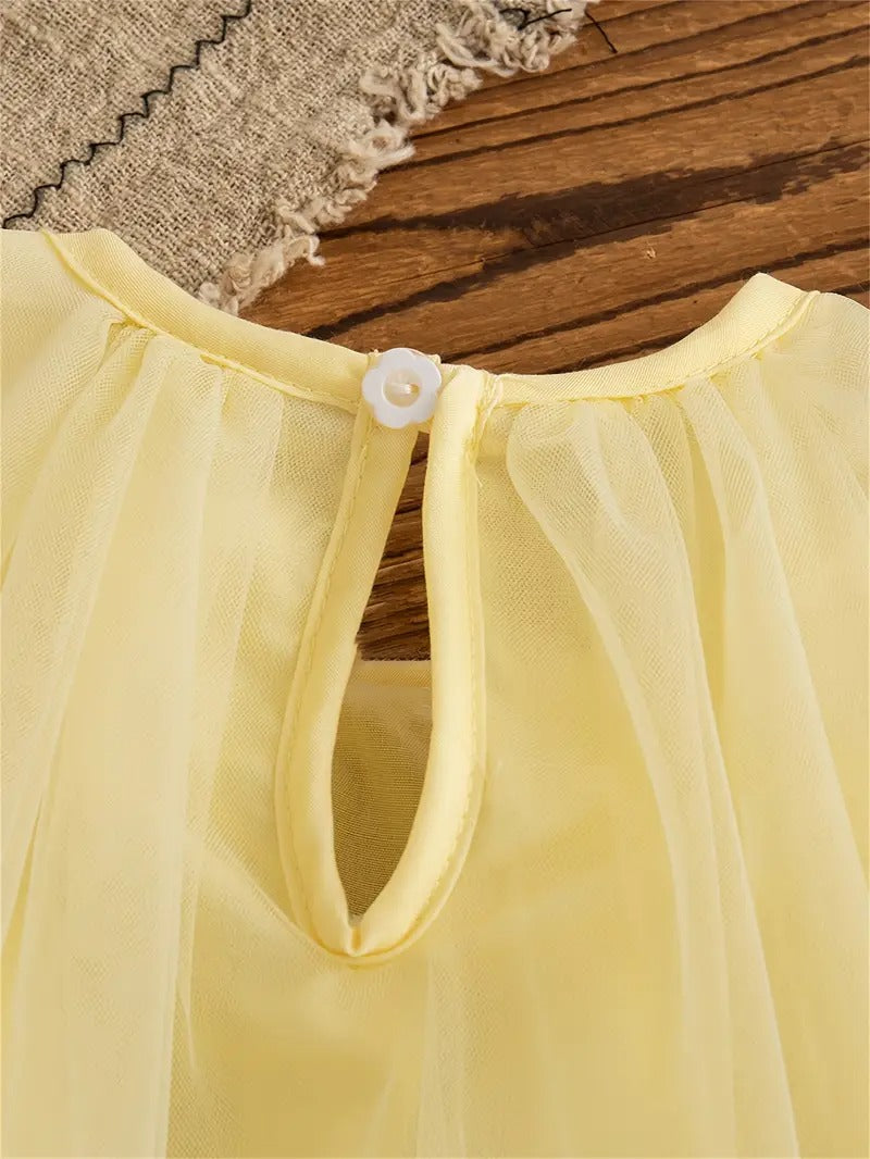 Fairytale-inspired baby girls dress by Ju Ju Jam – soft tulle princess gown