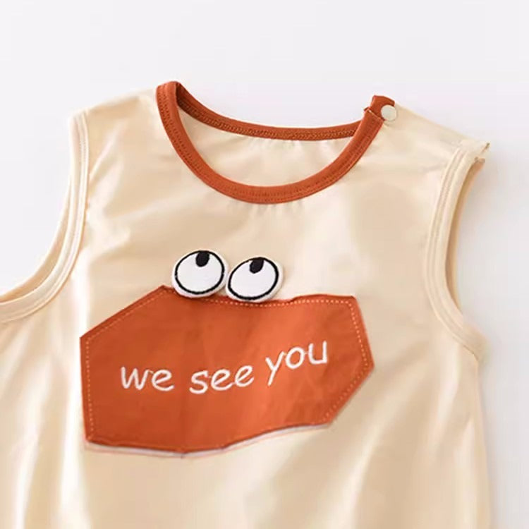 Ju Ju Jam We See You Cute Romper β stylish outfit for baby boys and girls