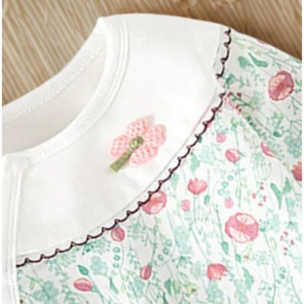 Ju Ju Jam Aisha romper β flower-printed baby outfit for girls, ideal for casual and festive looks.