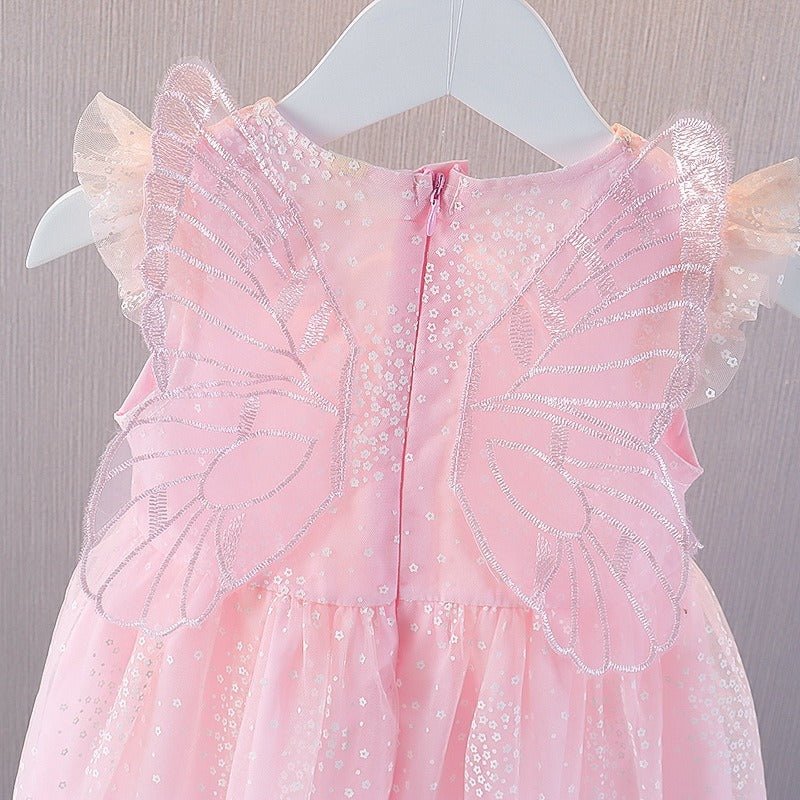Lovely girls birthday dress with wing detail – Ju Ju Jam fashion