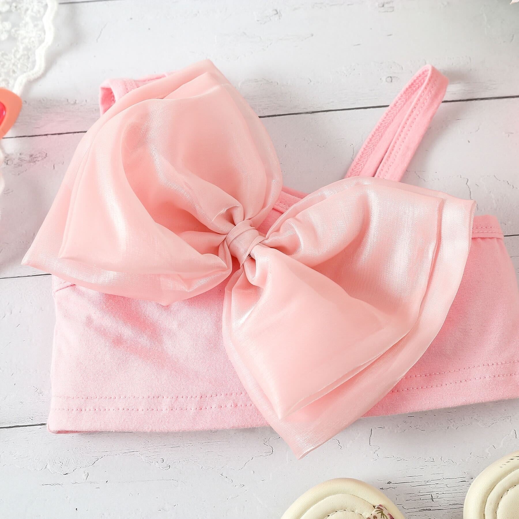 Ava Baby Girls Bow Set β fashionable and comfy two-piece outfit for casual wear by Ju Ju Jam.