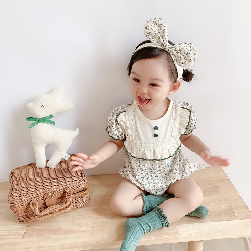 Infant girls breathable romper and hairband set – perfect for summer wear by Ju Ju Jam