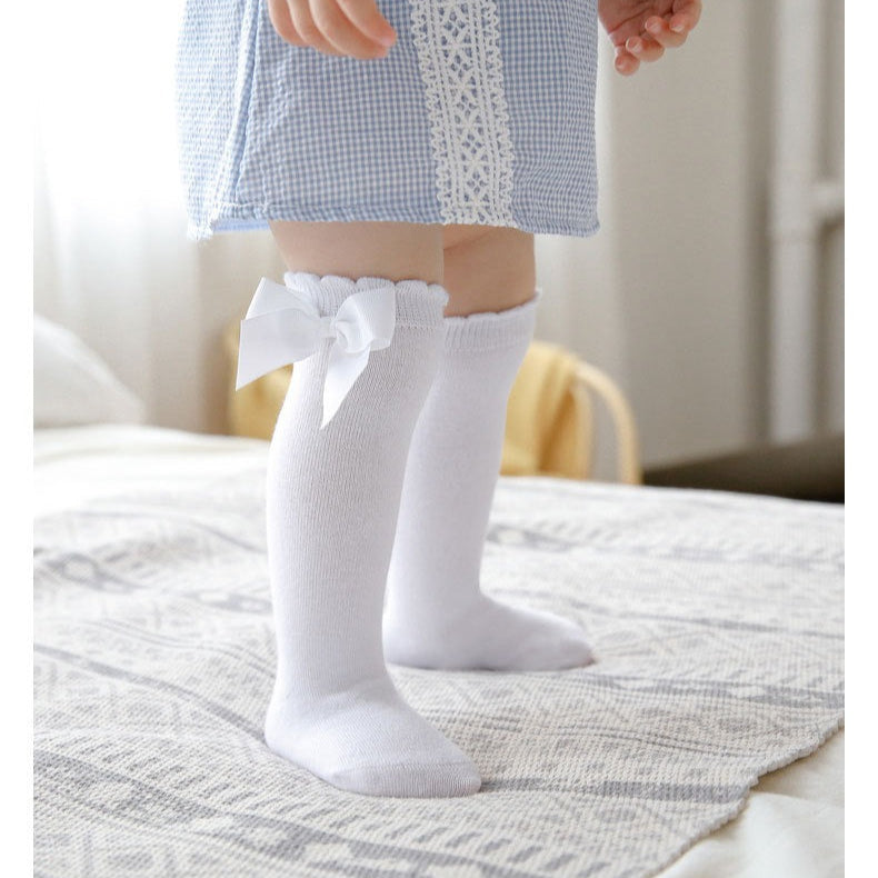 Ju Ju Jam baby girls socks – ballet-style solid cotton socks for everyday wear.