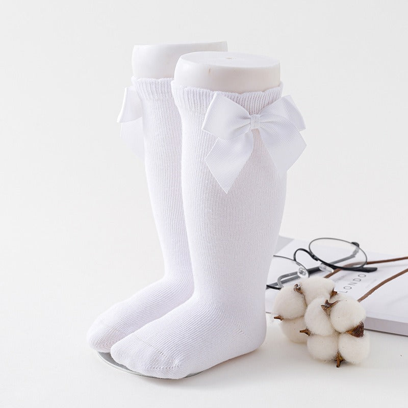 Comfortable baby girl ballet socks – Ju Ju Jam classic solid socks for little feet.