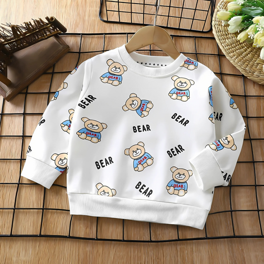 Bear printed sweatshirt T-shirt for girls and boys β Ju Ju Jam unisex kidswear