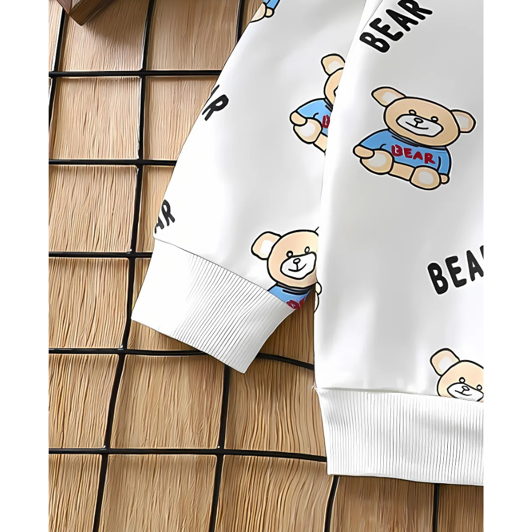 Ju Ju Jam bear printed cotton sweatshirt T-shirt β comfy wear for boys and girls