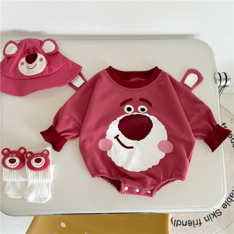 Cozy and stylish Bearberry romper set with hat and socks for babies β Ju Ju Jam