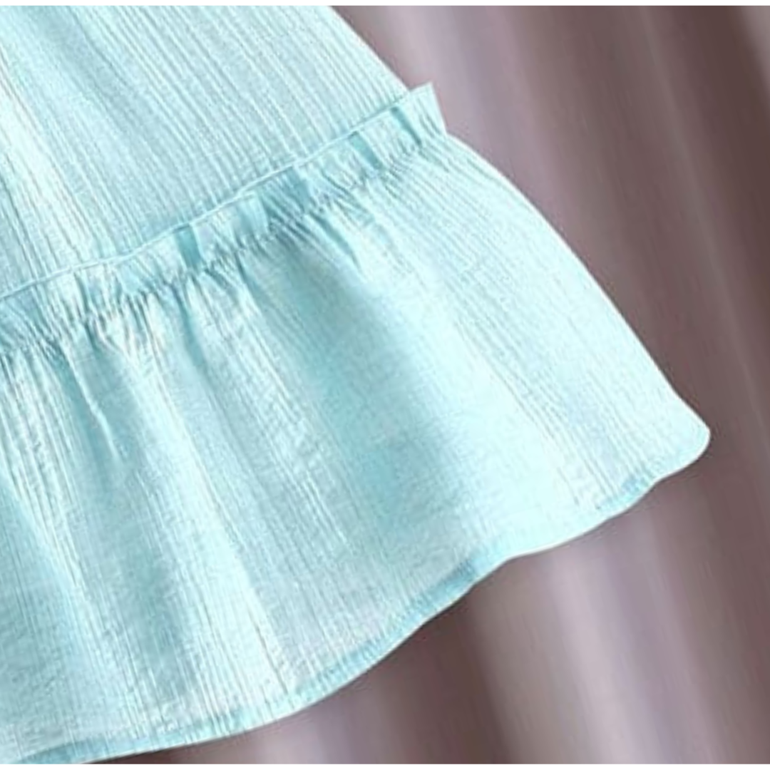 Ju Ju Jam baby girl dress with pearl neckline – luxurious and classy look