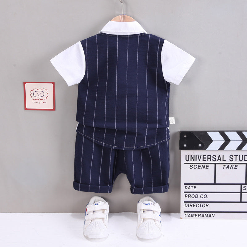 Ju Ju Jam baby boy outfit – elegant occasional set with waistcoat and bow tie