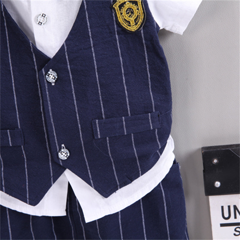 Baby boy dressy outfit – Ju Ju Jam occasional set with smart waistcoat and bow