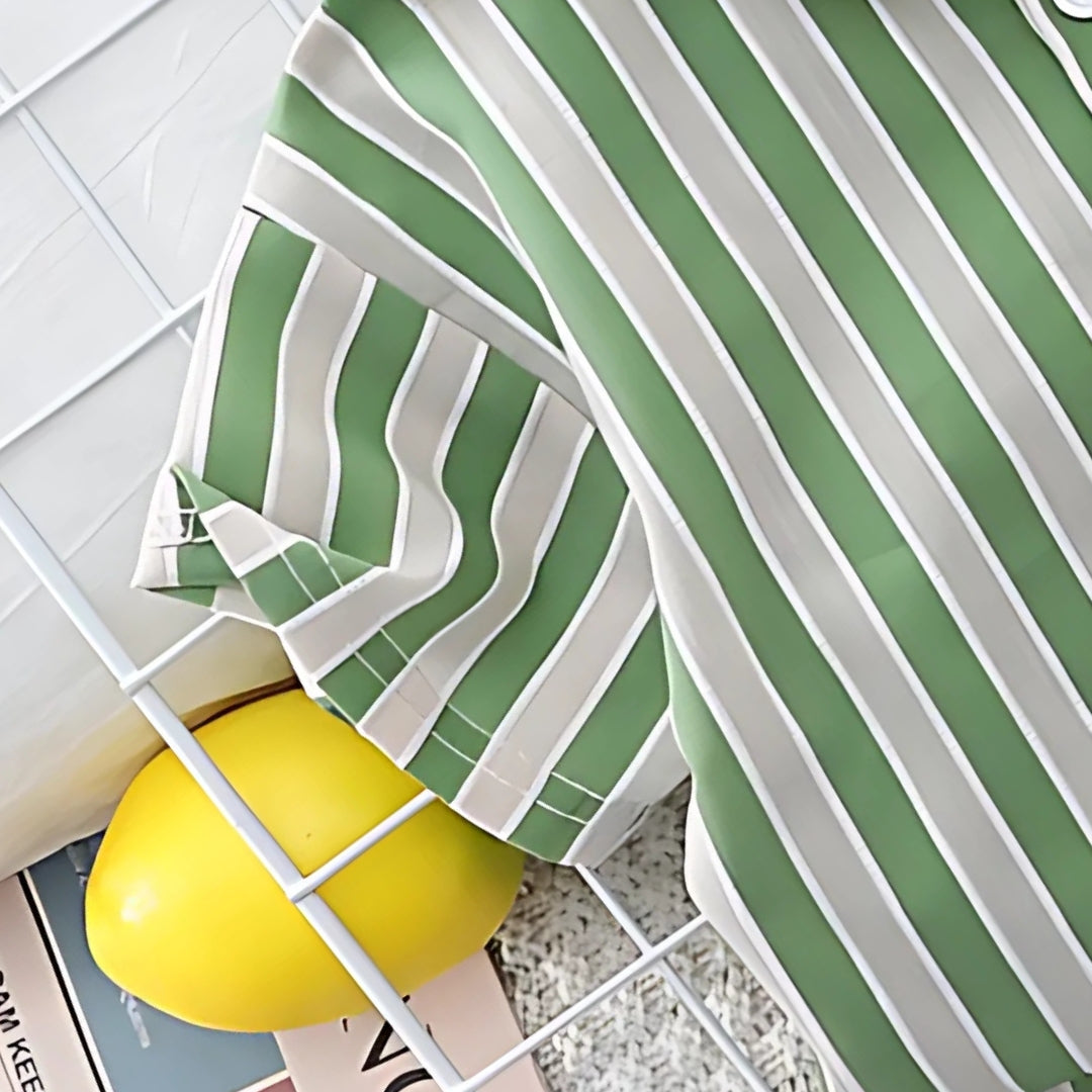 Vertical stripes boys outfit set – Ju Ju Jam coordinated summer wear