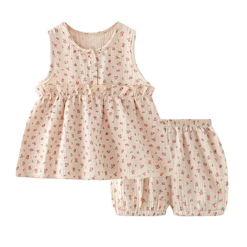 Breezy Belle baby girls set – cozy and cute everyday wear by Ju Ju Jam.