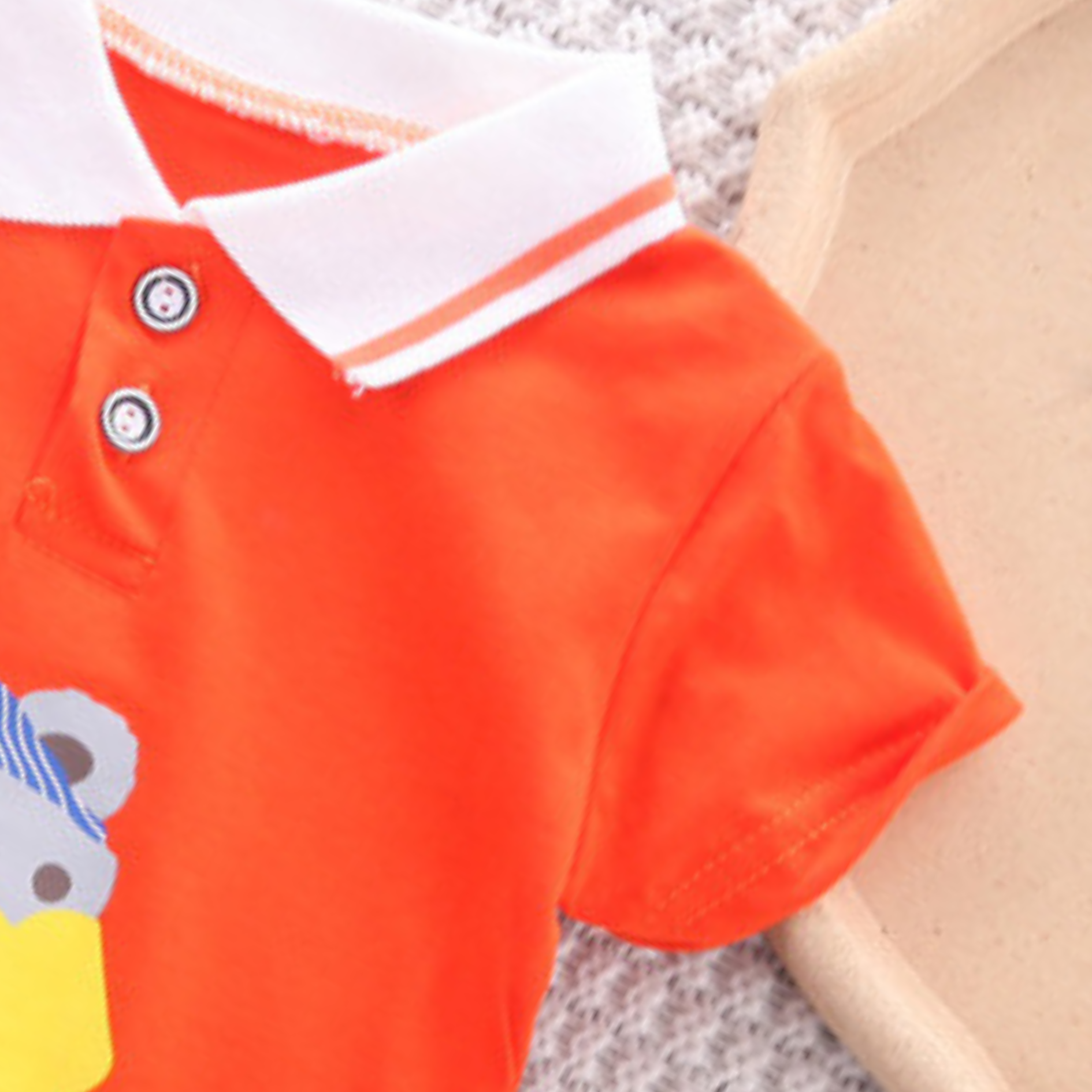 Bright and cheerful boys collared top and bottom set – Ju Ju Jam