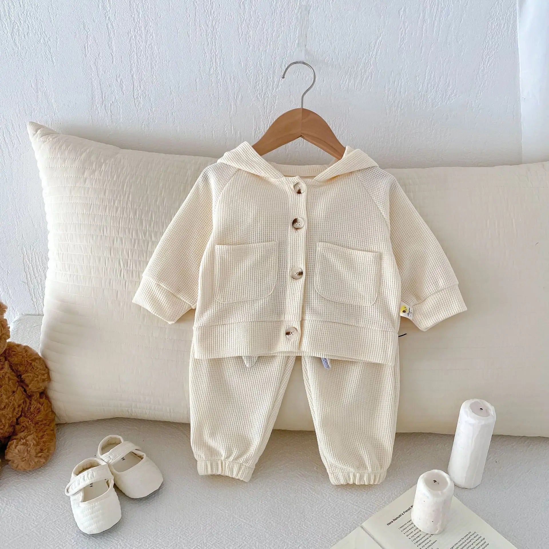 Bunny Hood baby outfit – Ju Ju Jam’s soft and breathable co-ord for little boys and girls.