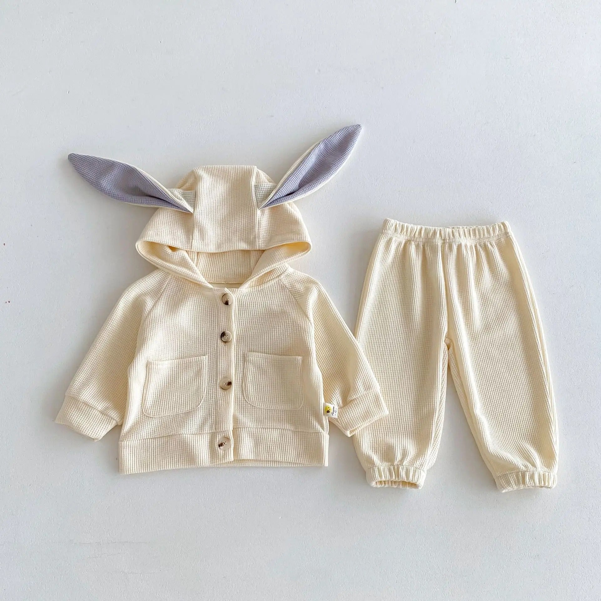 Ju Ju Jam unisex baby co-ord set with bunny hood – adorable two-piece outfit for boys and girls.