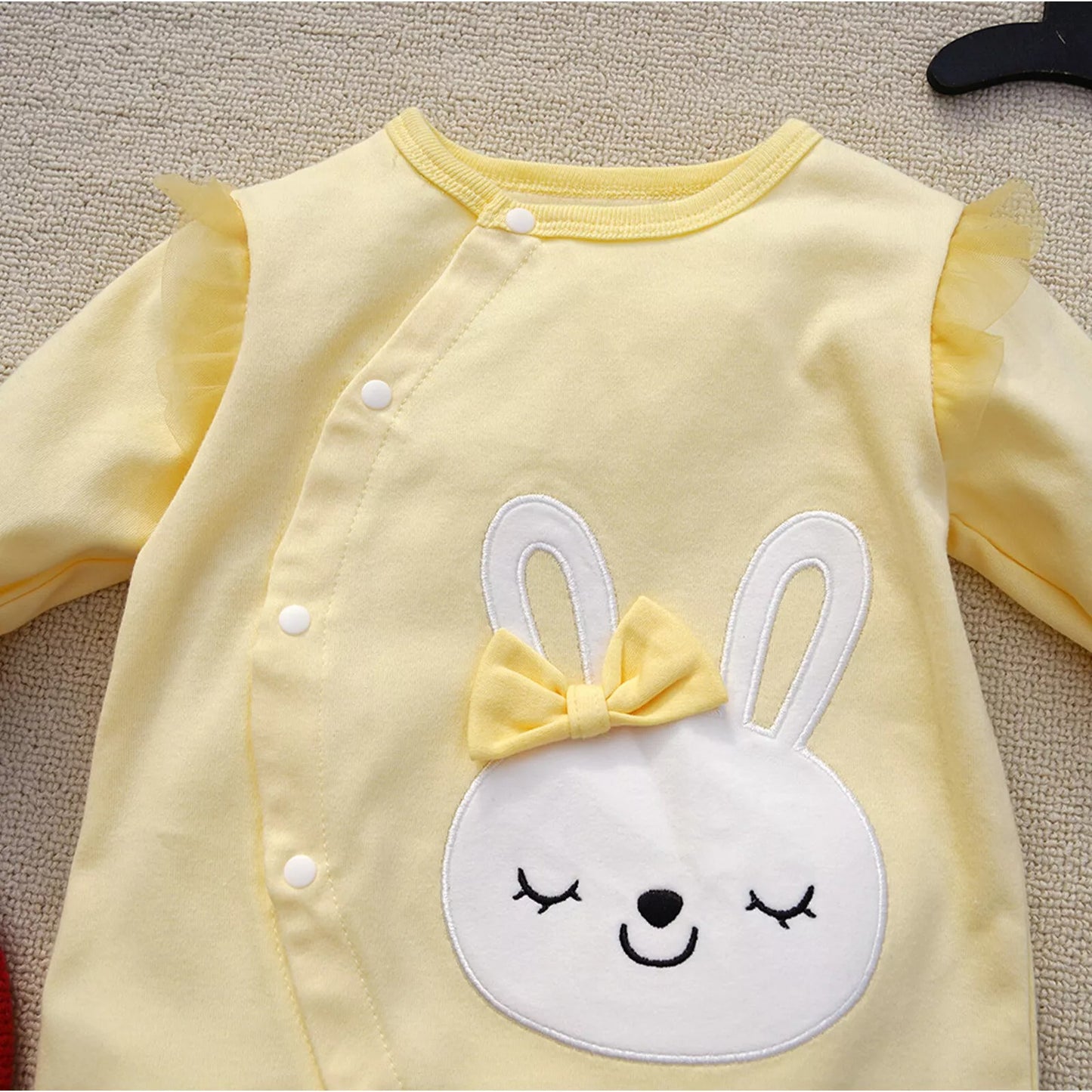 Ju Ju Jam baby girl romper featuring adorable bunny design