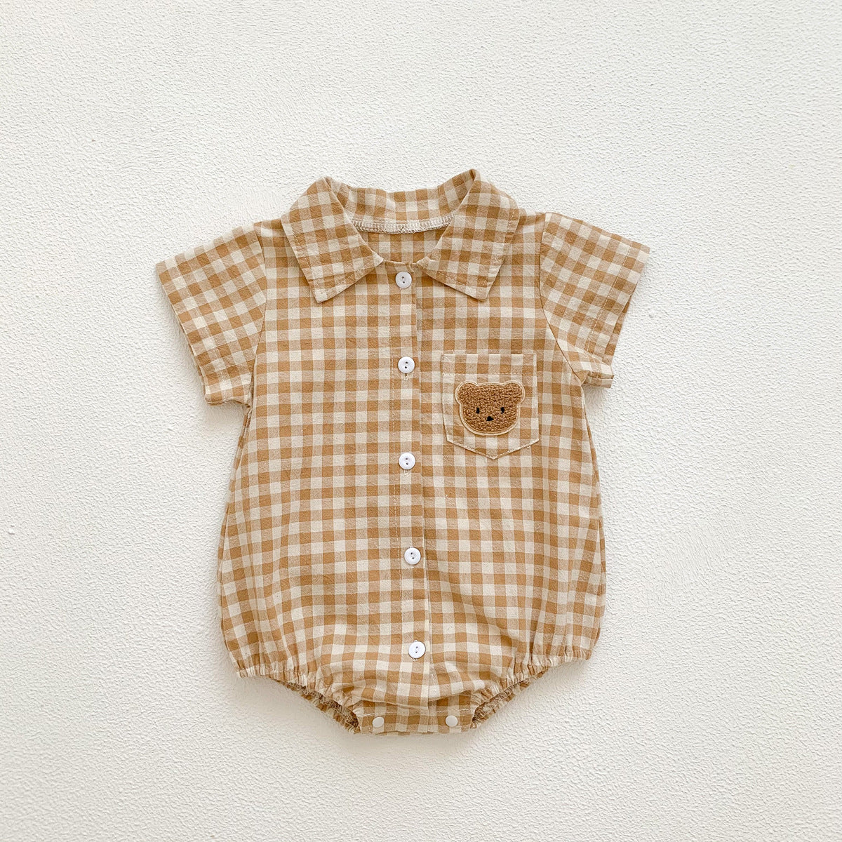 Colorful Checkered Romper for Babies by Ju Ju Jam
