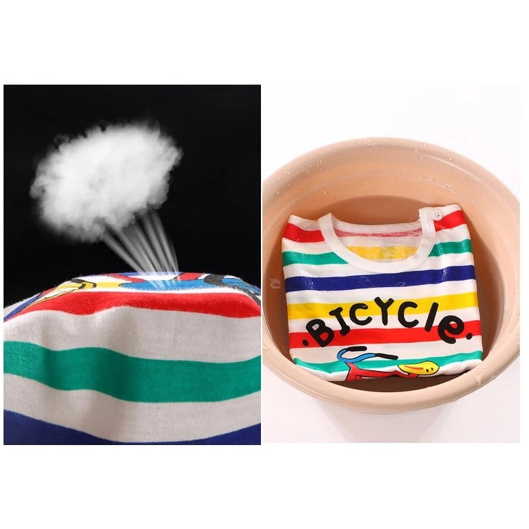 Ju Ju Jam boys and girls cotton T-shirt featuring vibrant bicycle design