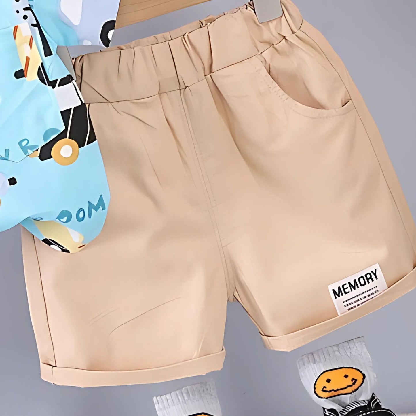 Toddler boys summer set featuring multicolor car prints β Ju Ju Jam