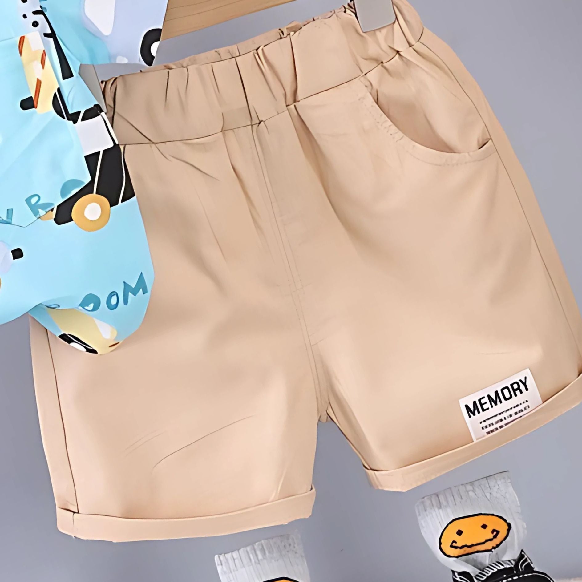 Toddler boys summer set featuring multicolor car prints – Ju Ju Jam