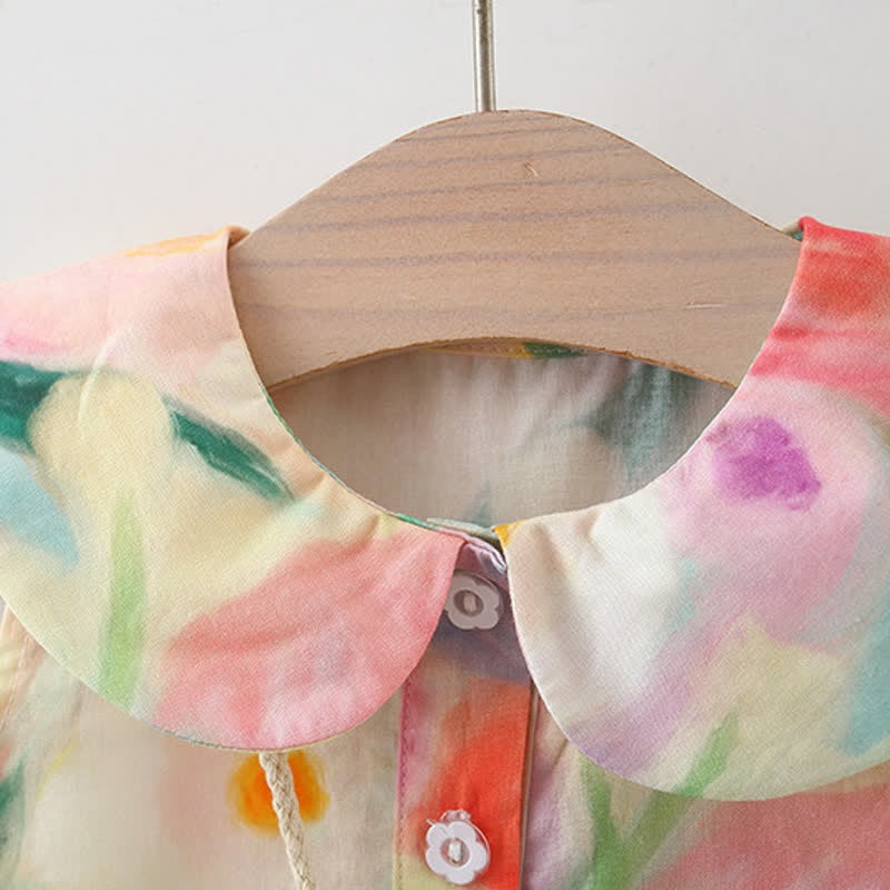 Playful floral baby dress with crossbody sling bag β Ju Ju Jam kidswear