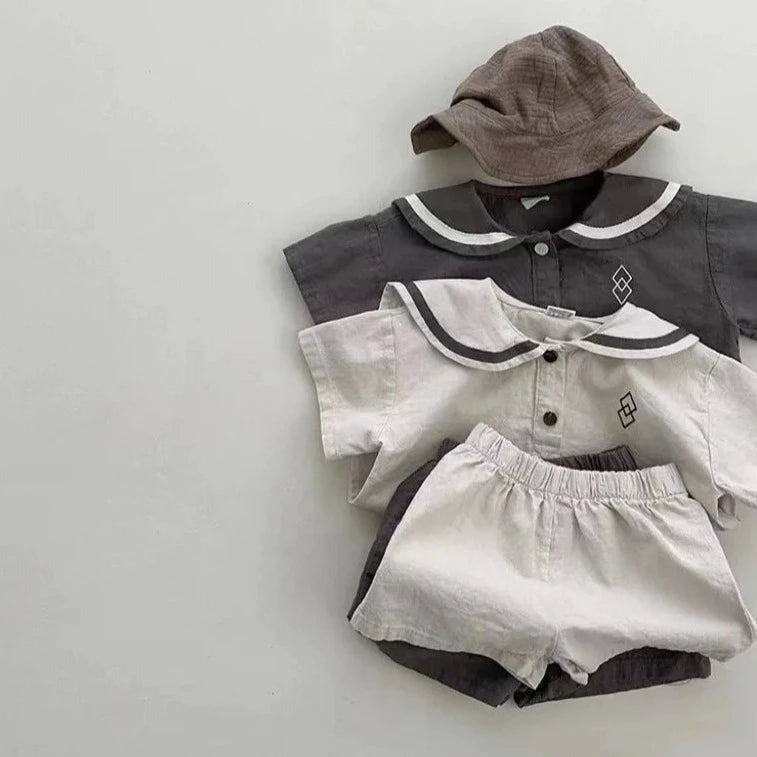 Comfy cotton co-ord set for baby boys and girls – two-piece loungewear by Ju Ju Jam.