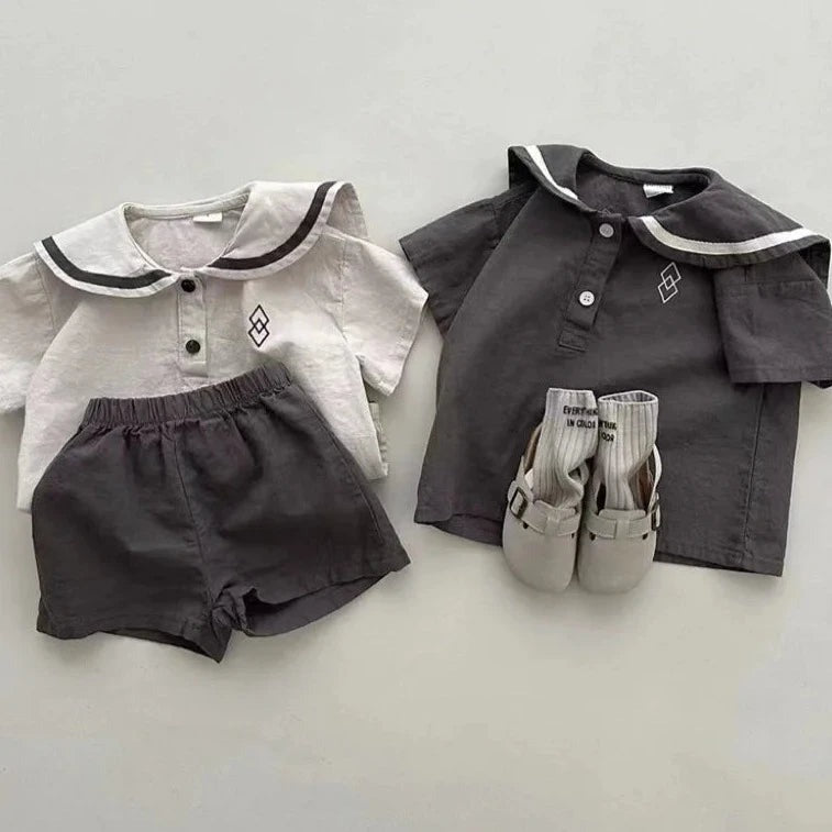 Soft cotton co-ord outfit for kids – breathable matching set for boys and girls by Ju Ju Jam.