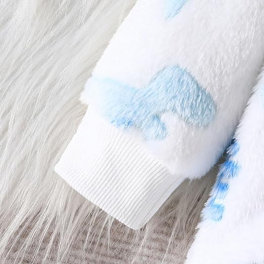 Cute dino-themed fleece romper for boys and girls – Ju Ju Jam kids fashion