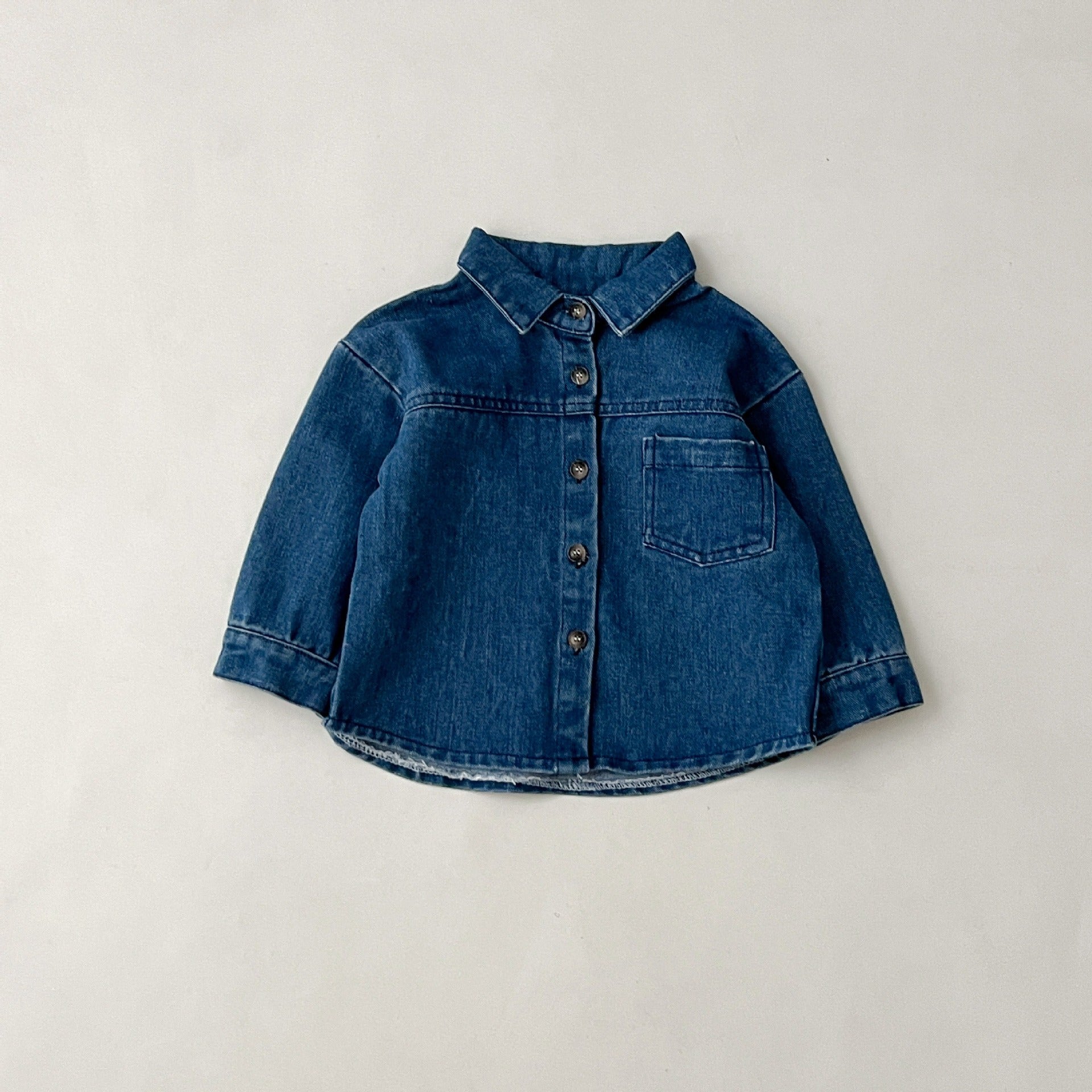 Ju Ju Jam unisex denim co-ord – matching shirt and trousers set for babies and toddlers.