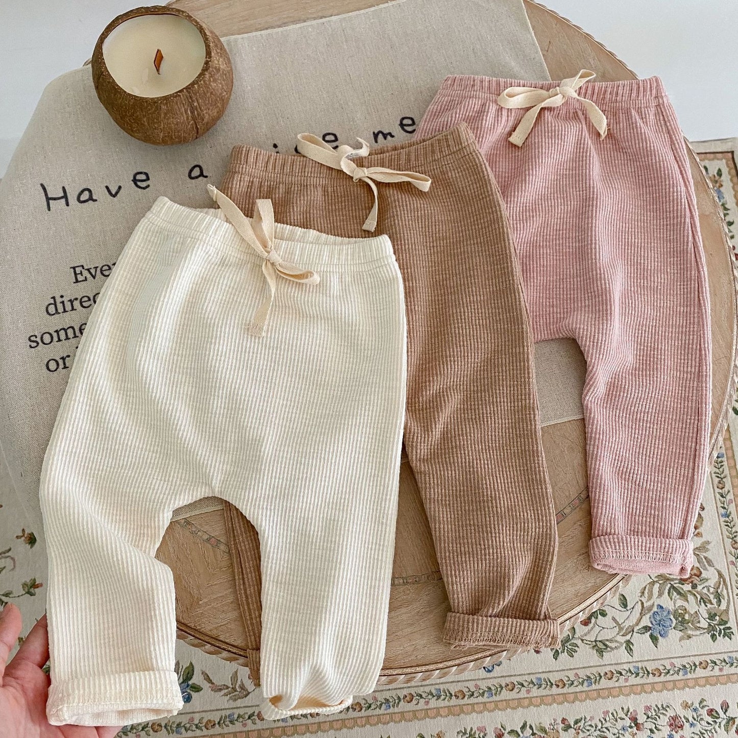 Eva Comfy baby girls pants by Ju Ju Jam – soft and stylish pants designed for all-day comfort.