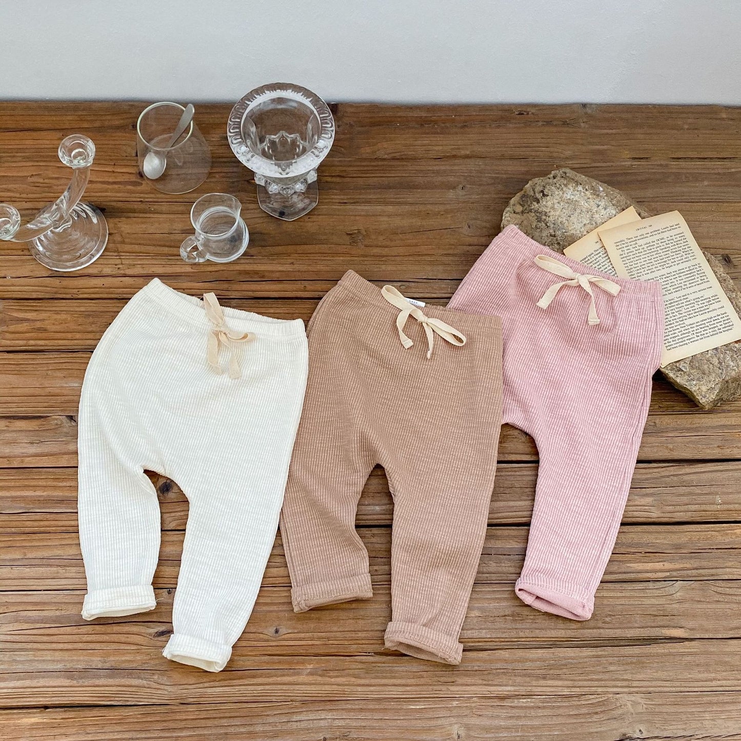 Eva comfy pants for baby girls – cozy and cute wardrobe essential from Ju Ju Jam.