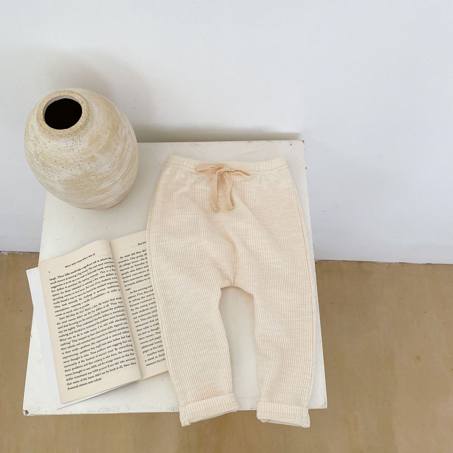 Eva baby pants by Ju Ju Jam – stylish and functional pants perfect for crawling and movement.