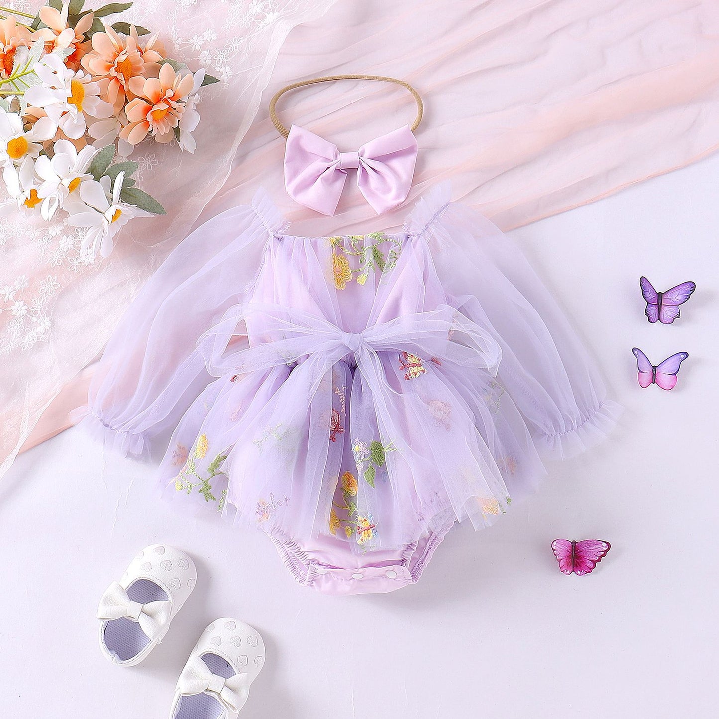 Stylish Kids Outfit: Ju Ju Jam Fall Embroidered Rompers