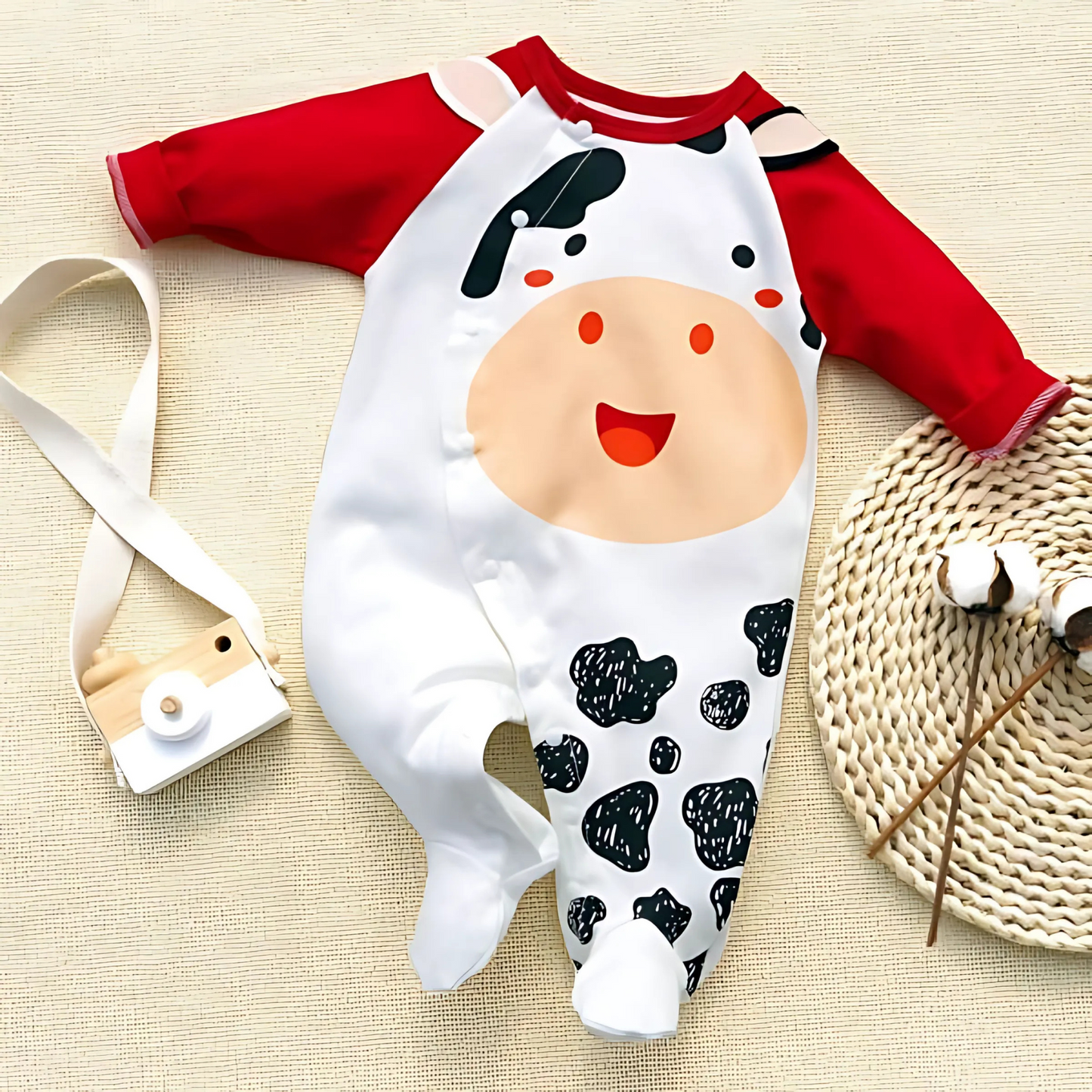 Farm Fun baby romper for boys and girls with cute animal prints – Ju Ju Jam