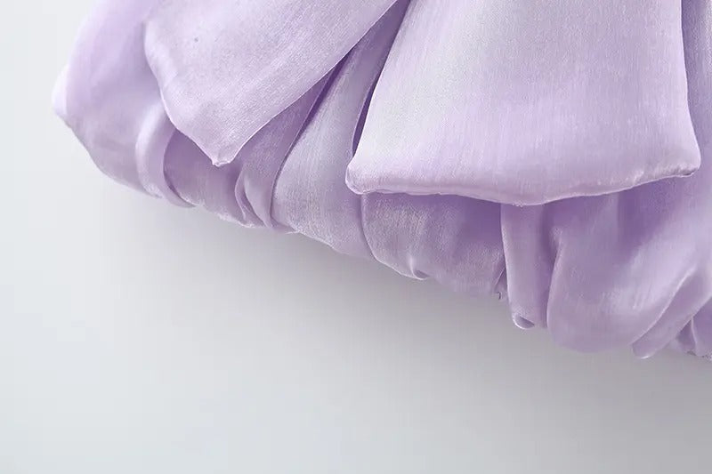 Royal lavender toddler dress for special occasions β Ju Ju Jam