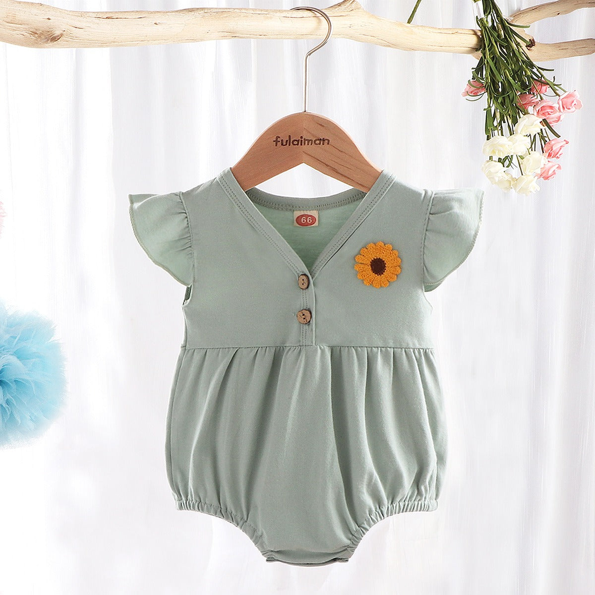 Everyday wear flower baby romper for girls β Ju Ju Jam outfit