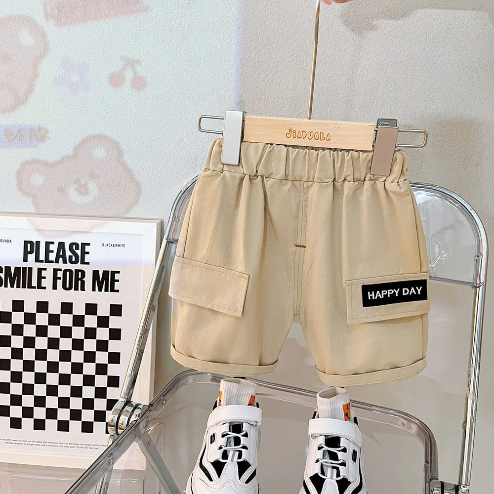 Adorable Giraffe 3D Legs T-shirt and Shorts Boys Set by Ju Ju Jam