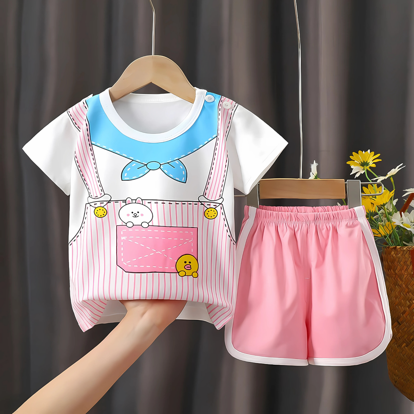 Ju Ju Jam Girls Pink Lounge Set β cozy and stylish outfit for toddlers